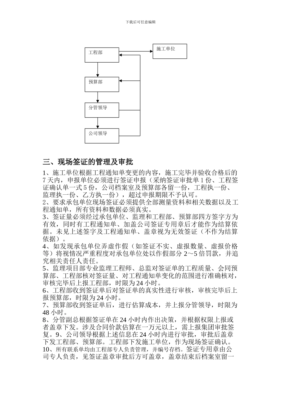 房地产集团有限公司工程签证管理办法_第2页