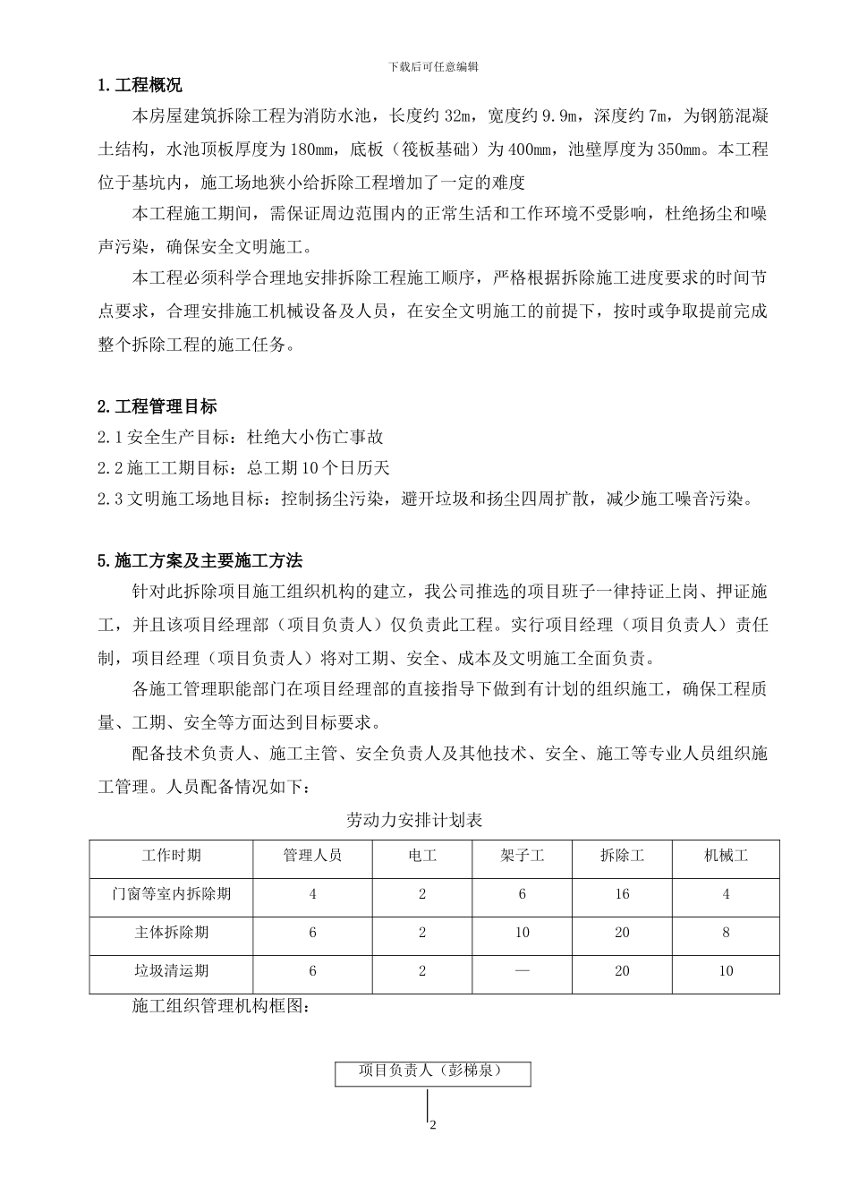 房屋拆除施工方案(杨开福)_第2页