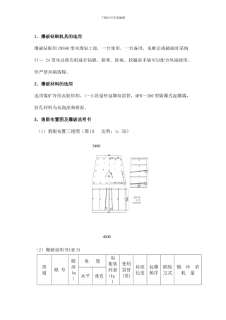 打眼爆破技术片段