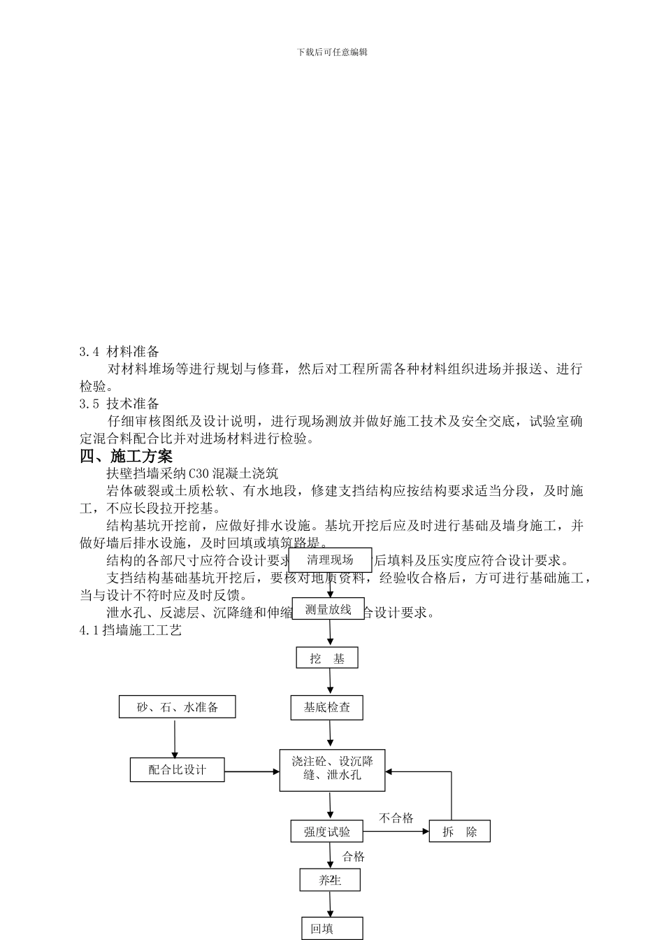 扶壁式挡墙工程施工方案_第3页
