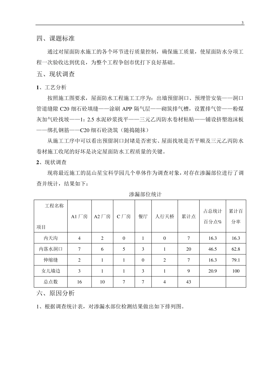 运用QC方法提高屋面防水工程质量_第3页
