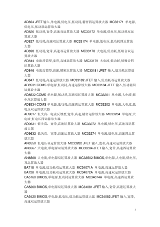 运算放大器芯片