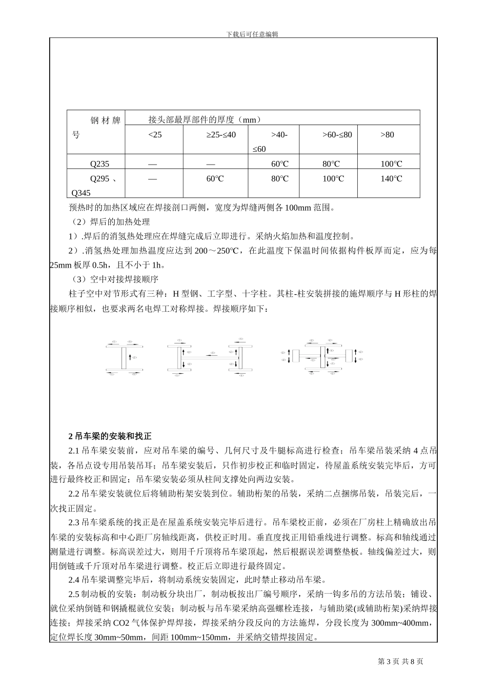 技术交底--武钢薄板坯连铸连轧工程钢结构安装_第3页