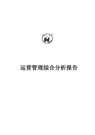 运营管理综合分析报告