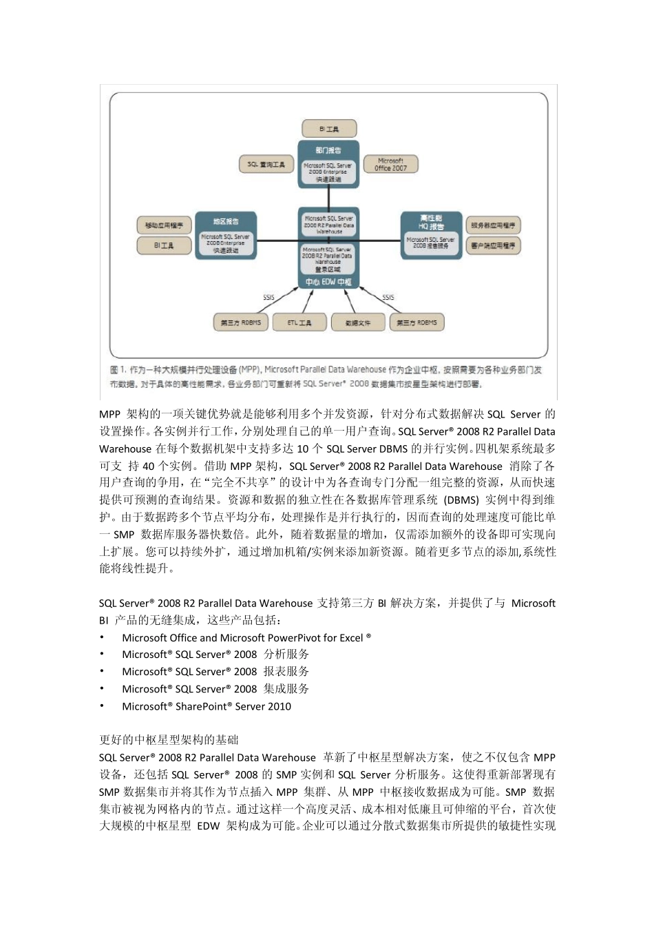 运行在英特尔至强处理器上的MicrosoftSQLServer2008R2ParallelDataWarehouse和FastTrackDataWare_第3页