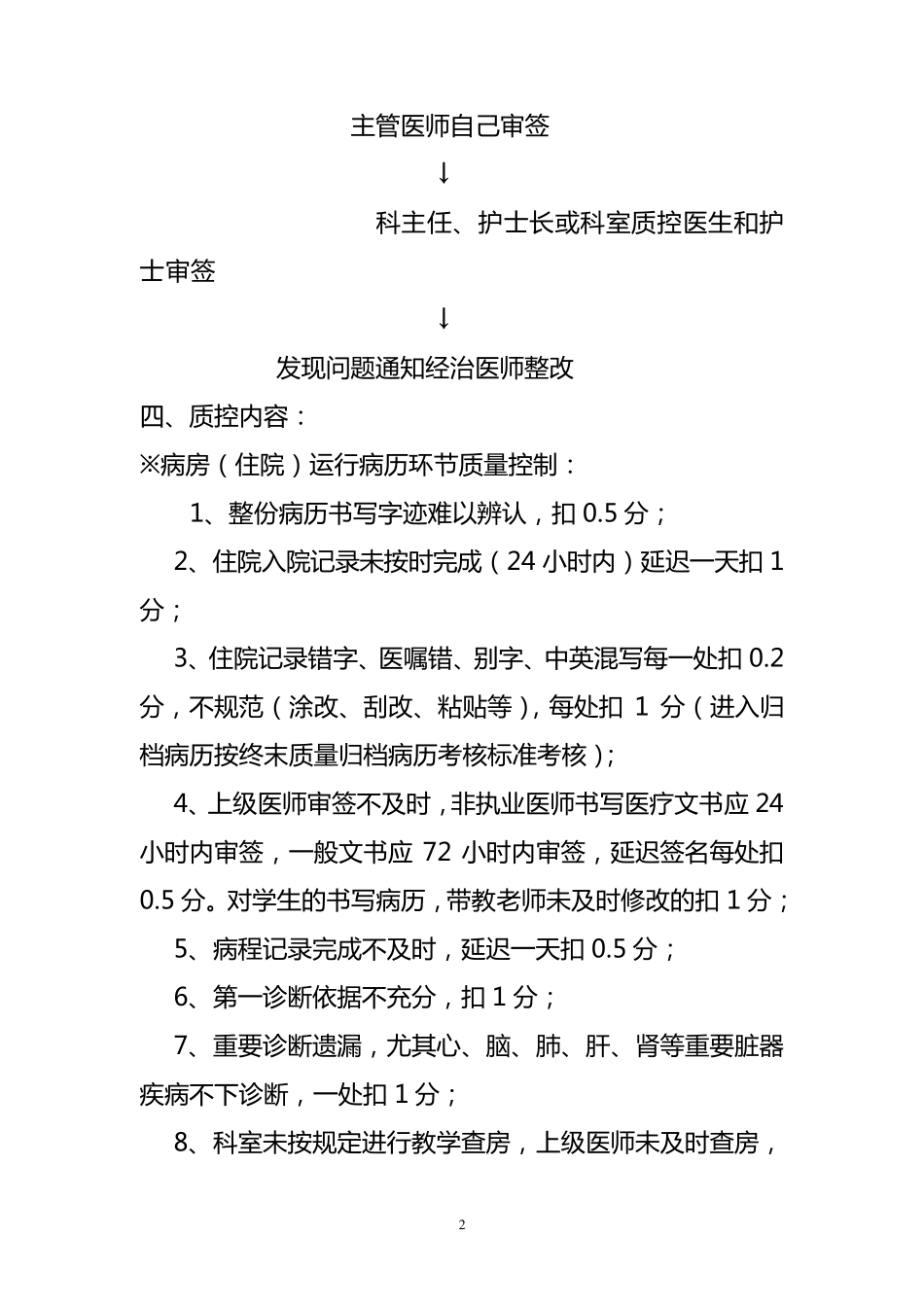 运行病历质控目标和持续改进措施_第2页