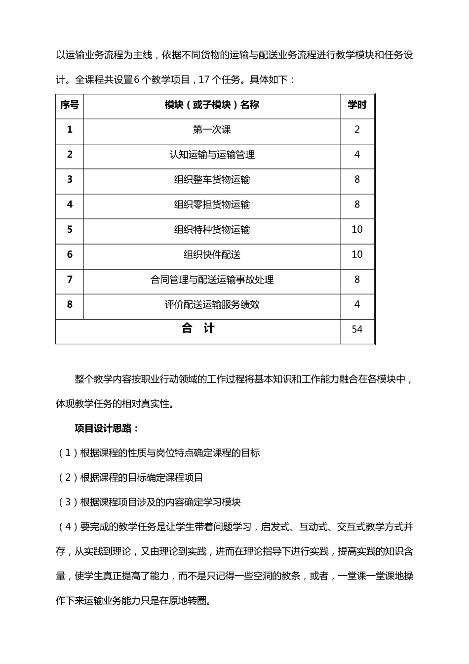 运输管理实务课程标准_第3页
