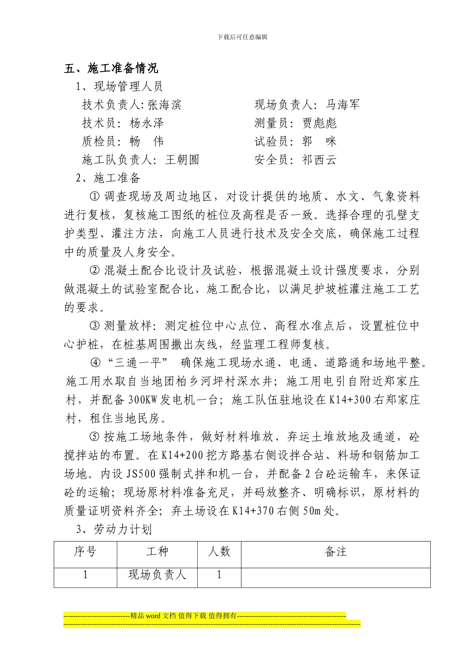 抗滑桩专项施工安全方案_第2页