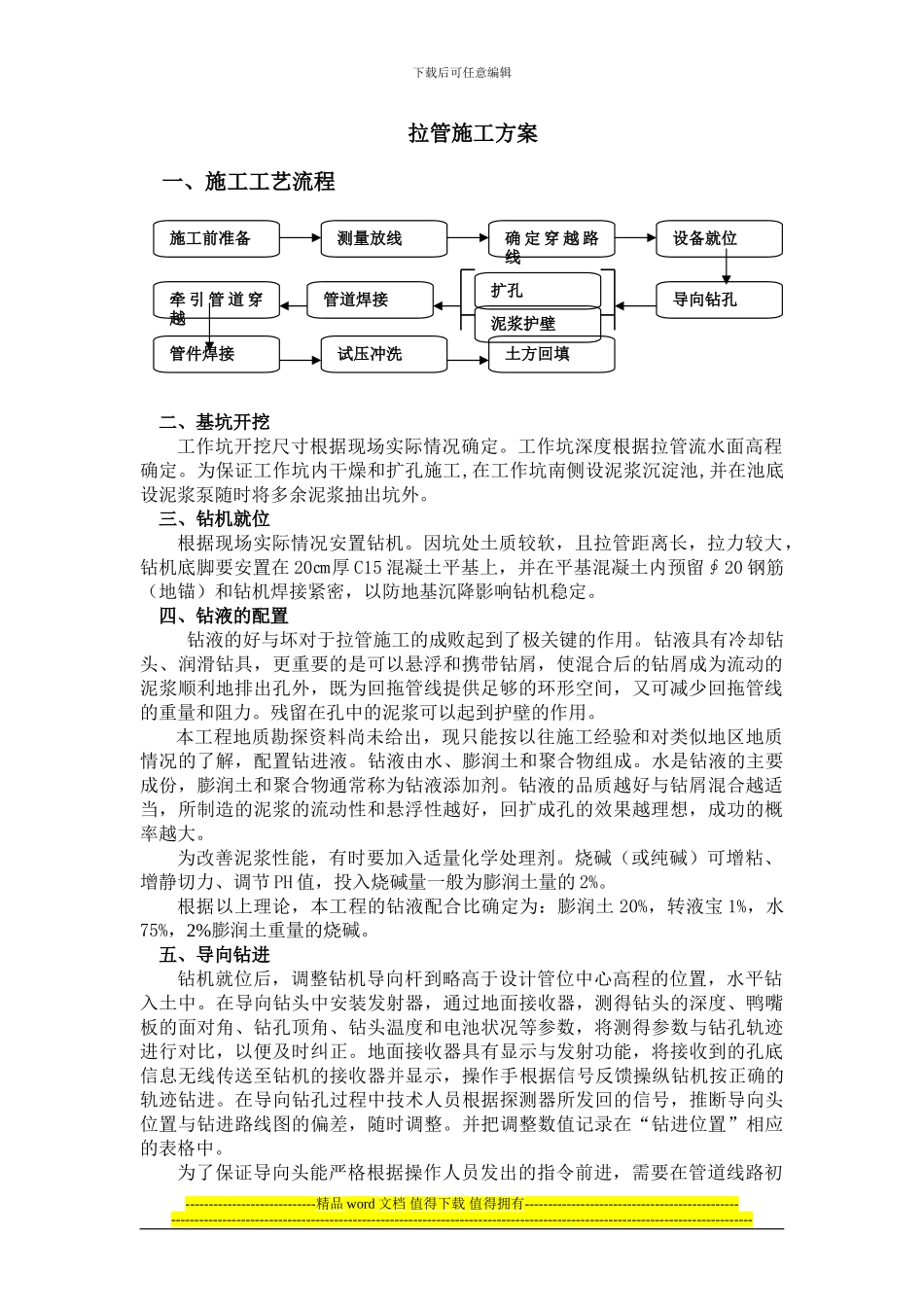 拉管施工方案_第1页