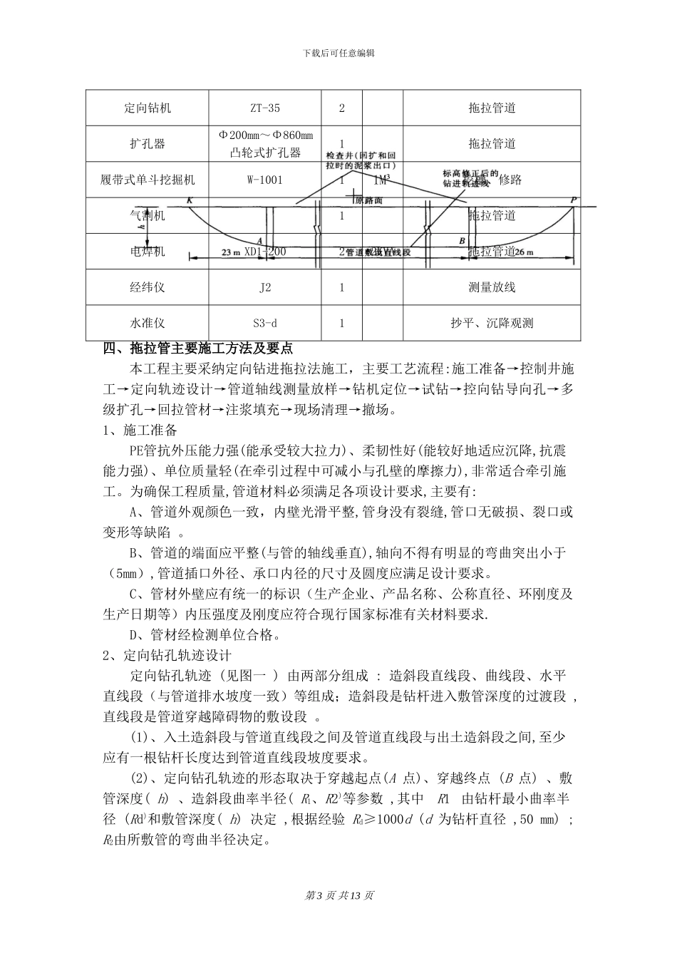 拖拉管道专项施工方案_第3页