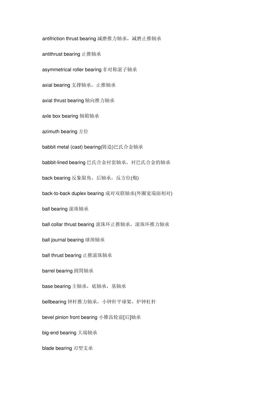 进口轴承行业常用外贸英语翻译_第2页