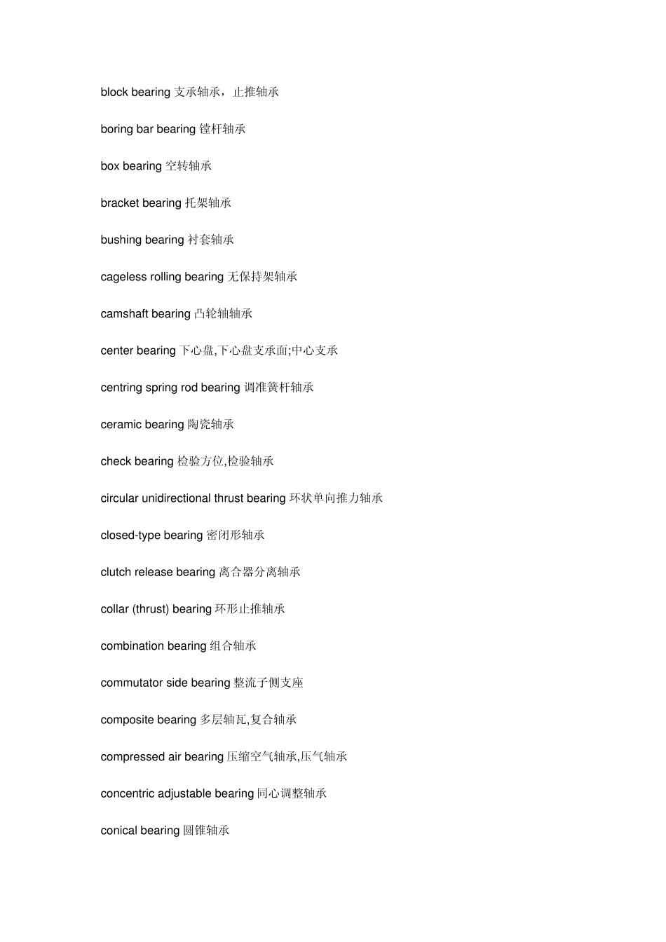 进口轴承行业常用外贸英语翻译_第3页
