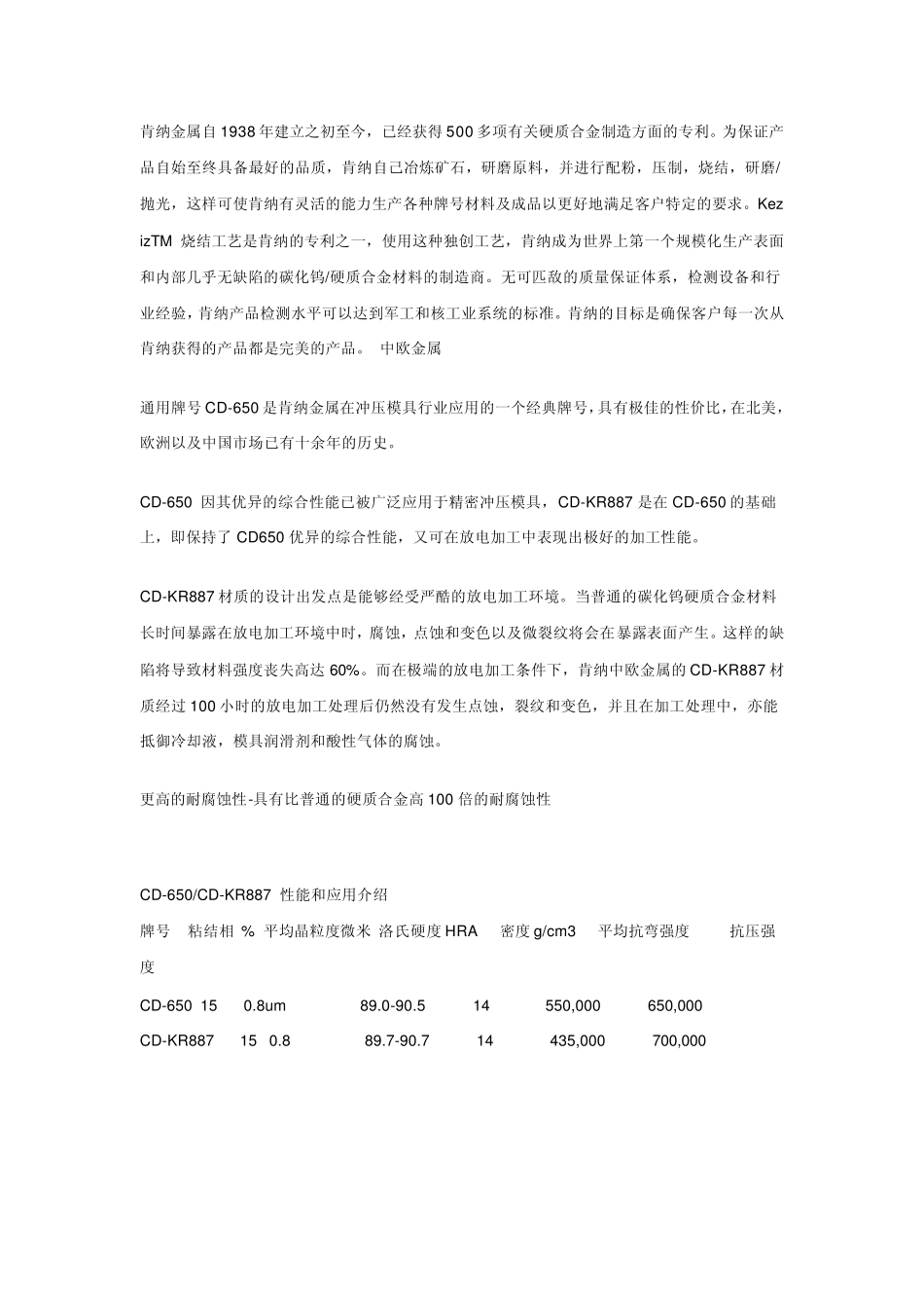 进口钨钢牌号对照表_第1页