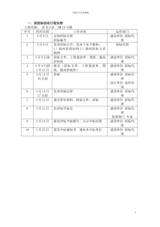 招投标课程设计