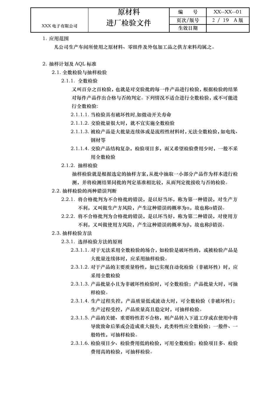 进料检验标准_第2页