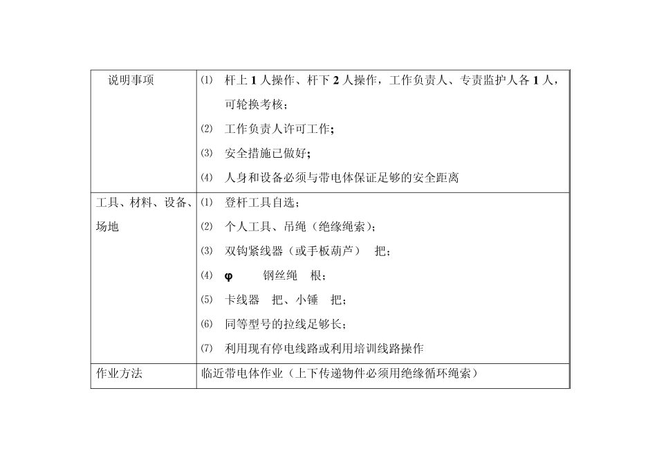 进网电工试题(三、更换拉线实操答案)_第2页