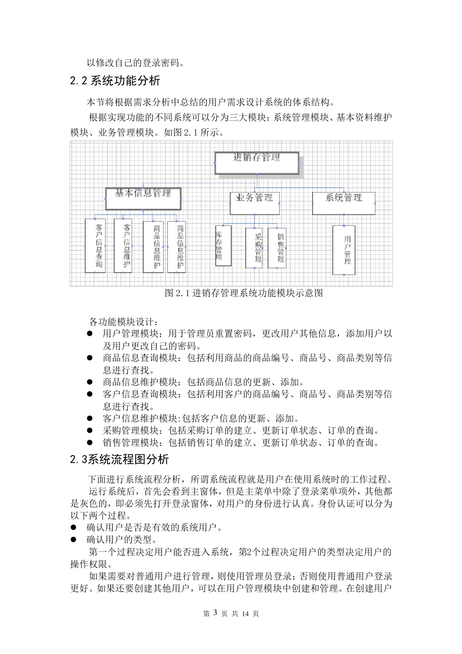 进销存管理信息系统课程设计报告_第3页
