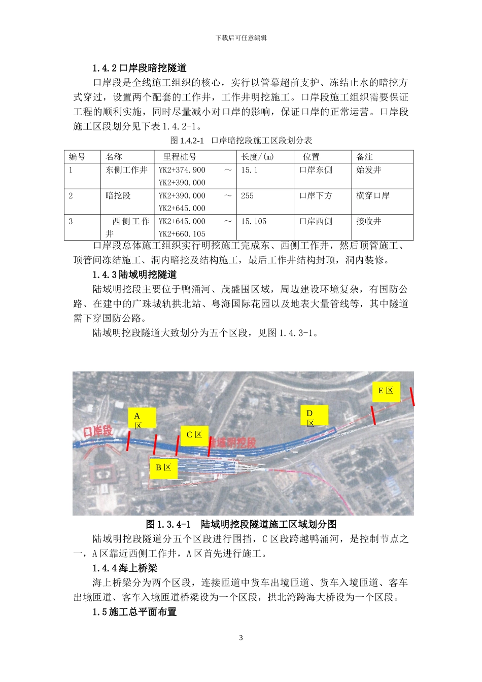 拱北隧道初步施工组织计划_第3页