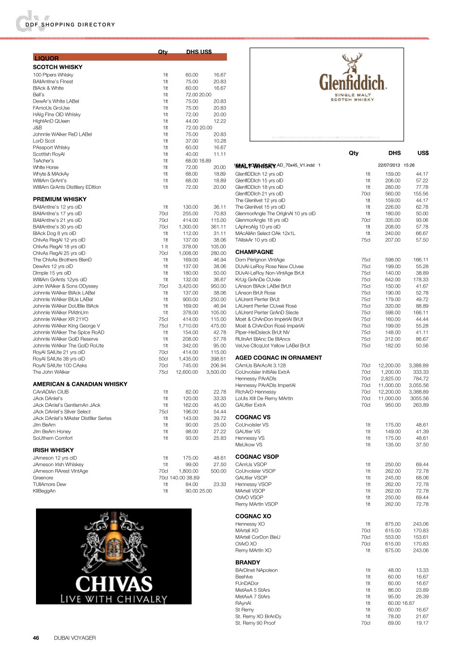 迪拜机场免税店2013年8月价格表_第2页