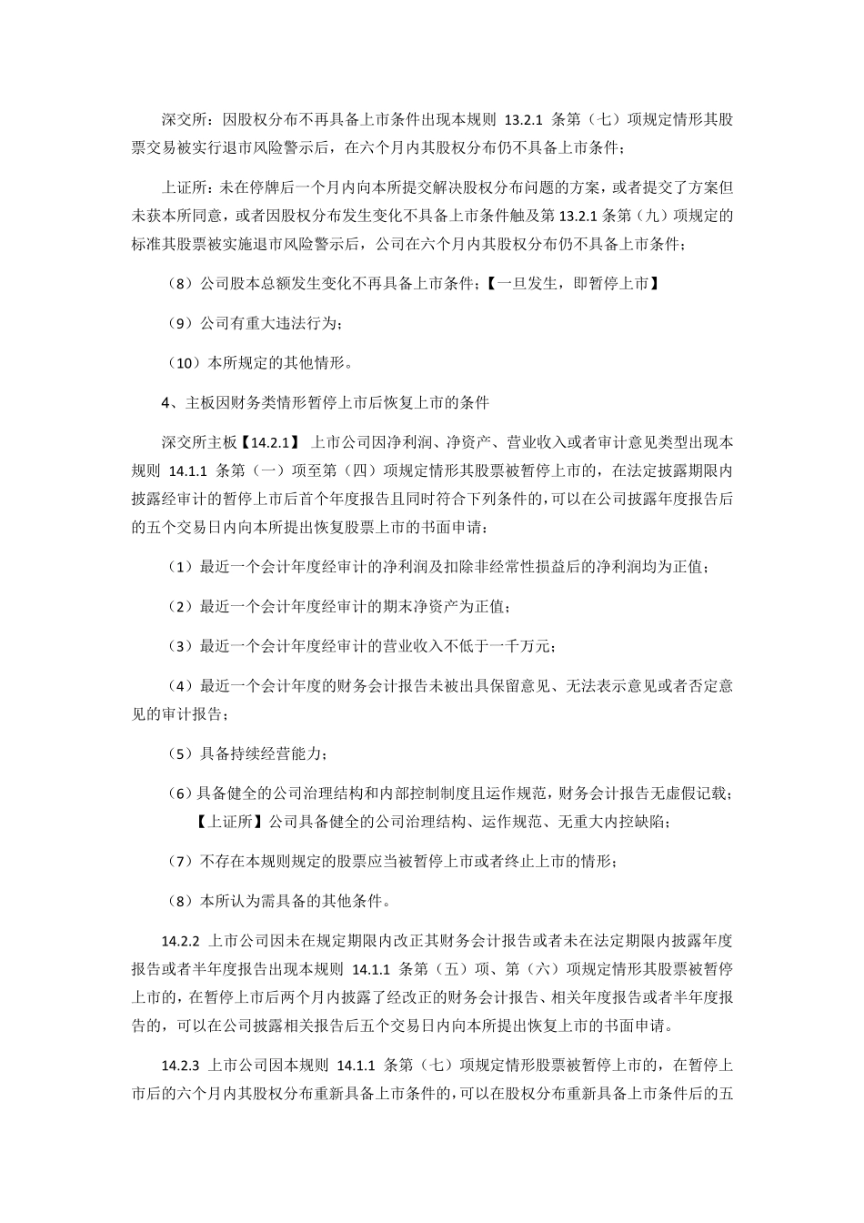 退市风险警示、暂停上市和终止上市总结_第3页