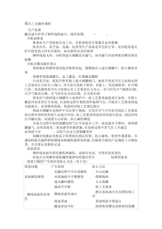 退火工艺操作规程