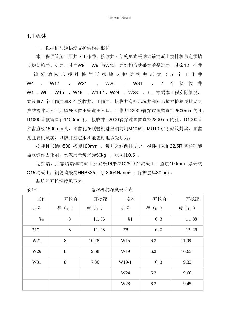 搅拌桩与逆拱墙支护结构井施工专项方案1_第2页