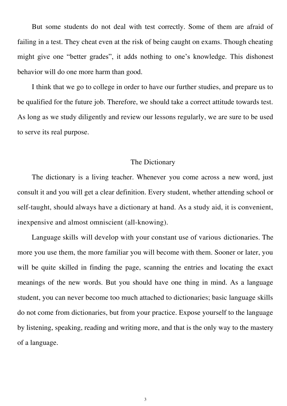 适合高中生背诵的经典英语短文_第3页