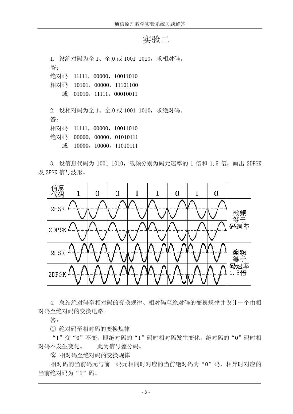 通信原理实验答案(王福昌,潘晓明)_第3页