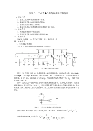 通信电子电路实验报告