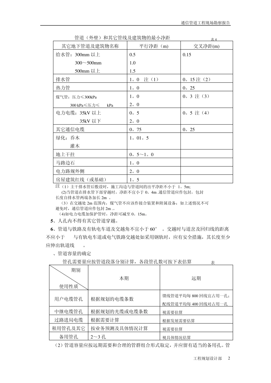 通信管道工程现场勘察报告_第2页