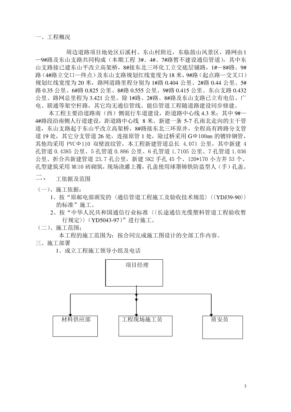 通信管道管道施工组织设计方案_第3页