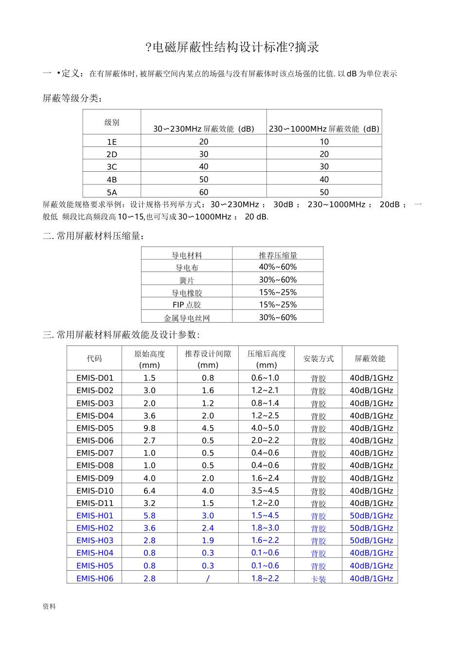 电磁屏蔽性结构设计规范_第1页