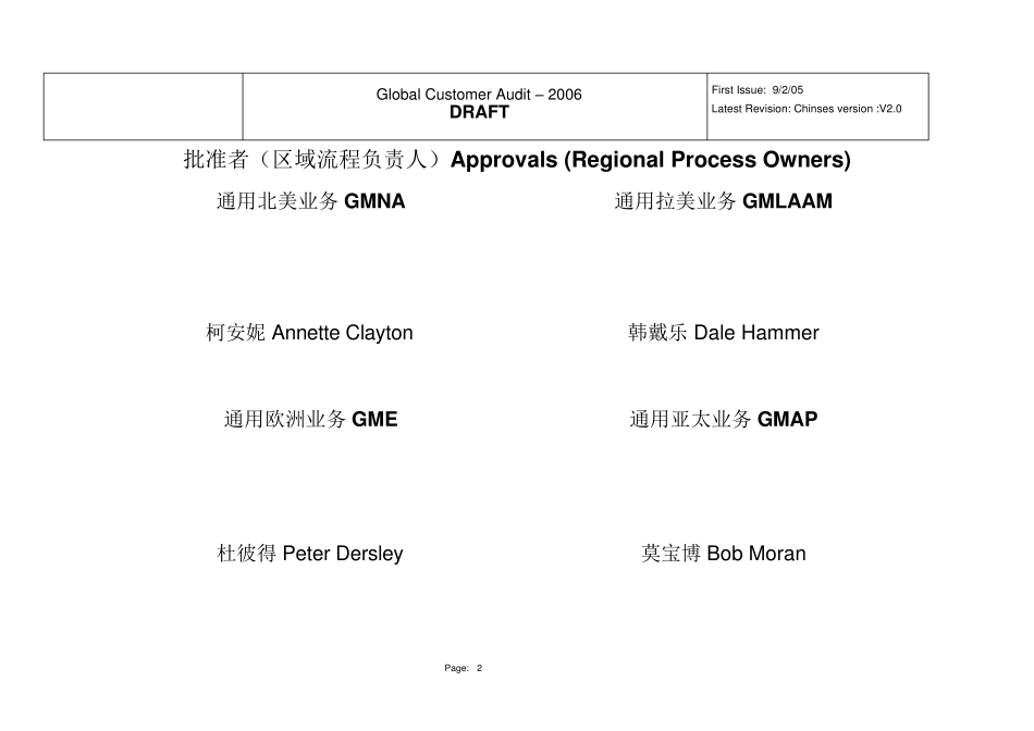 通用06年最新AUDIT评审标准_第2页