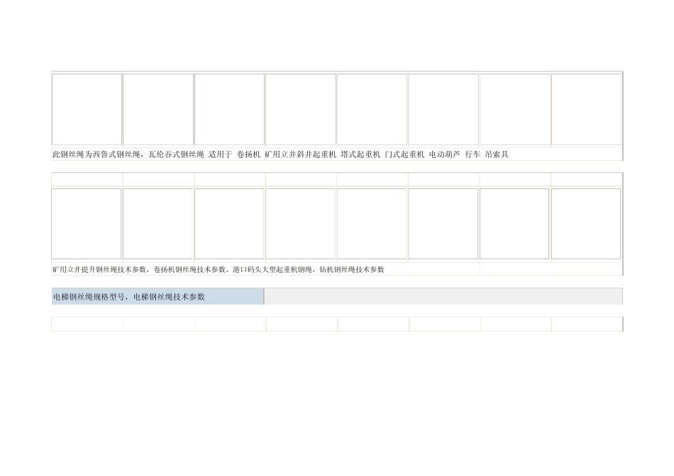 通用光面钢丝绳规格型号_第2页