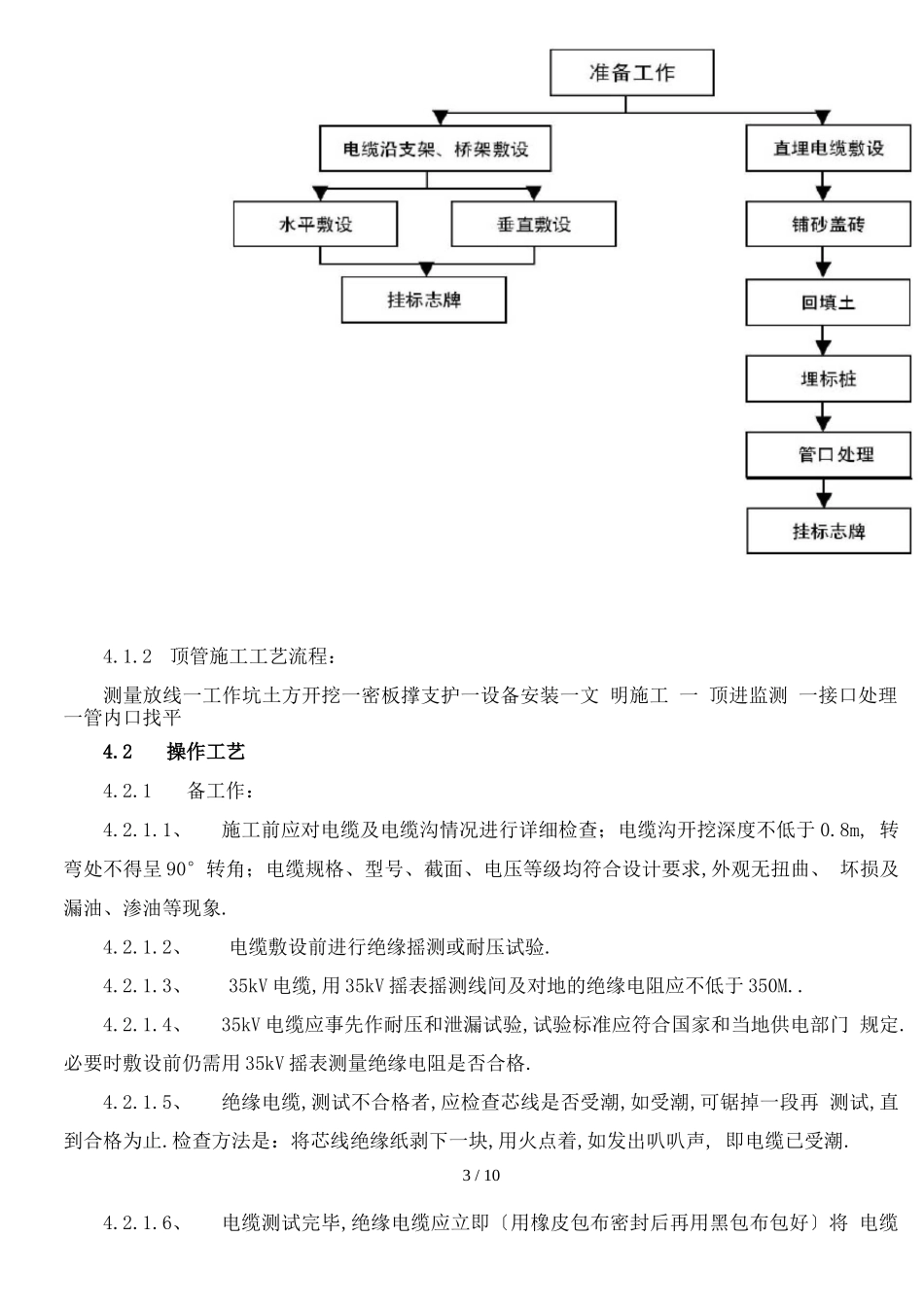 电缆敷设施工工艺方案_第3页