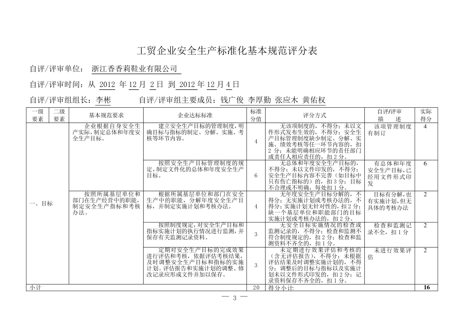 通用工贸企业安全生产标准化基本规范评分细则_第3页