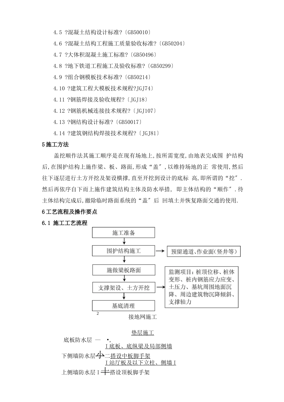 盖挖顺作法施工工艺工法_第2页