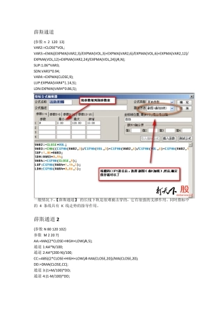 通达信经典指标组合图文详解[有源代码、公式导入、设置、软件操作等]