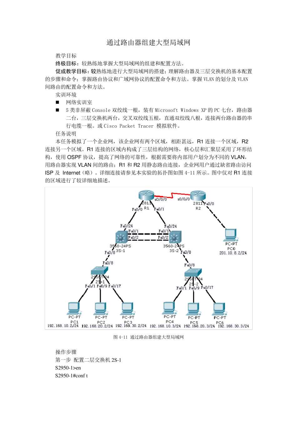 通过路由器组建大型局域网_第1页