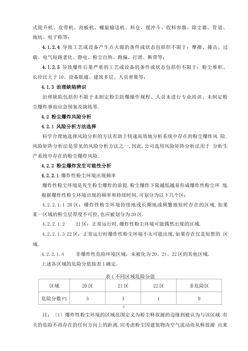 粉尘爆炸风险辨识评价和管控管理制度2021年_第2页