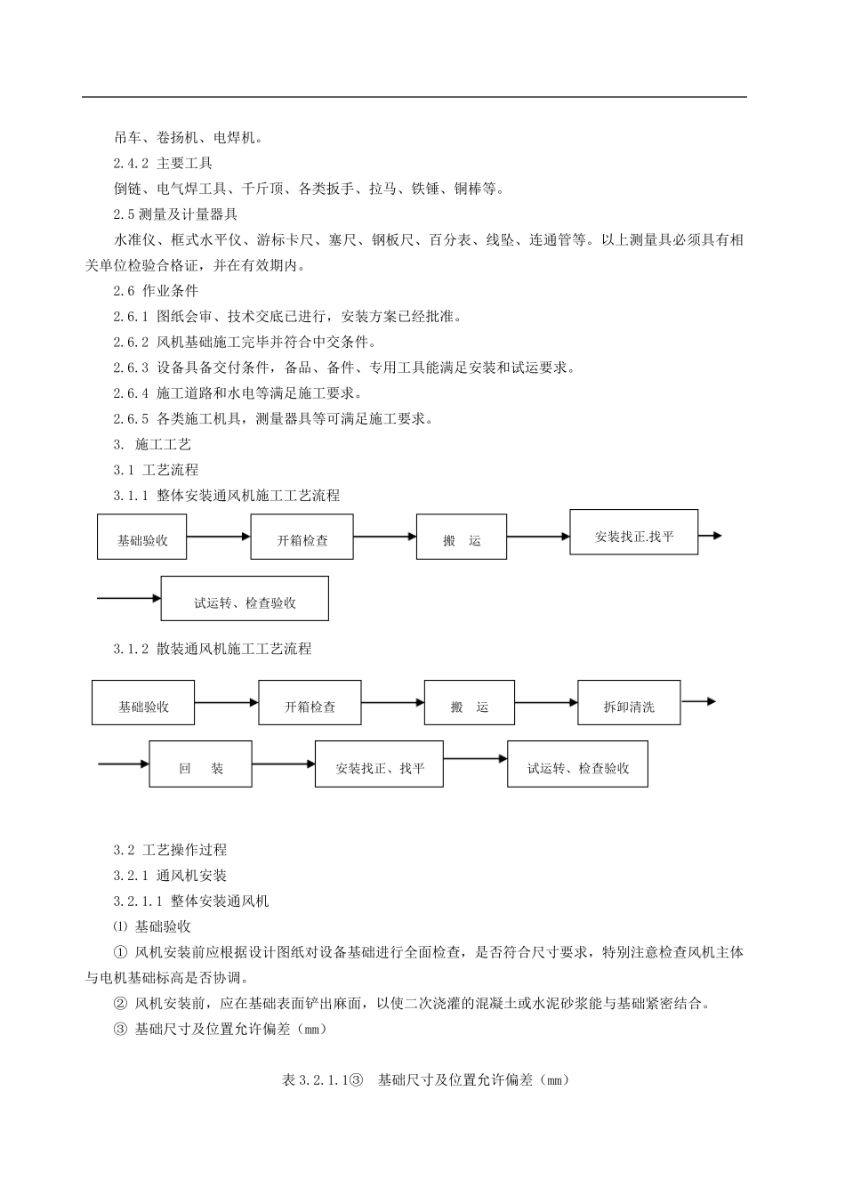 通风机安装施工工艺标准_第2页