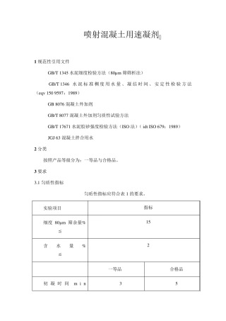 速凝剂检验方法