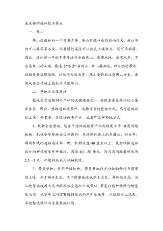 速生桉树造林技术要点