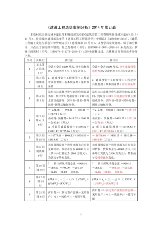 造价师2014年教材变化