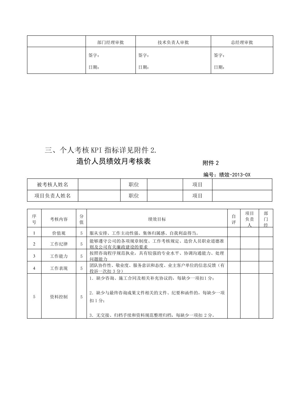 造价师绩效考核细则_第3页