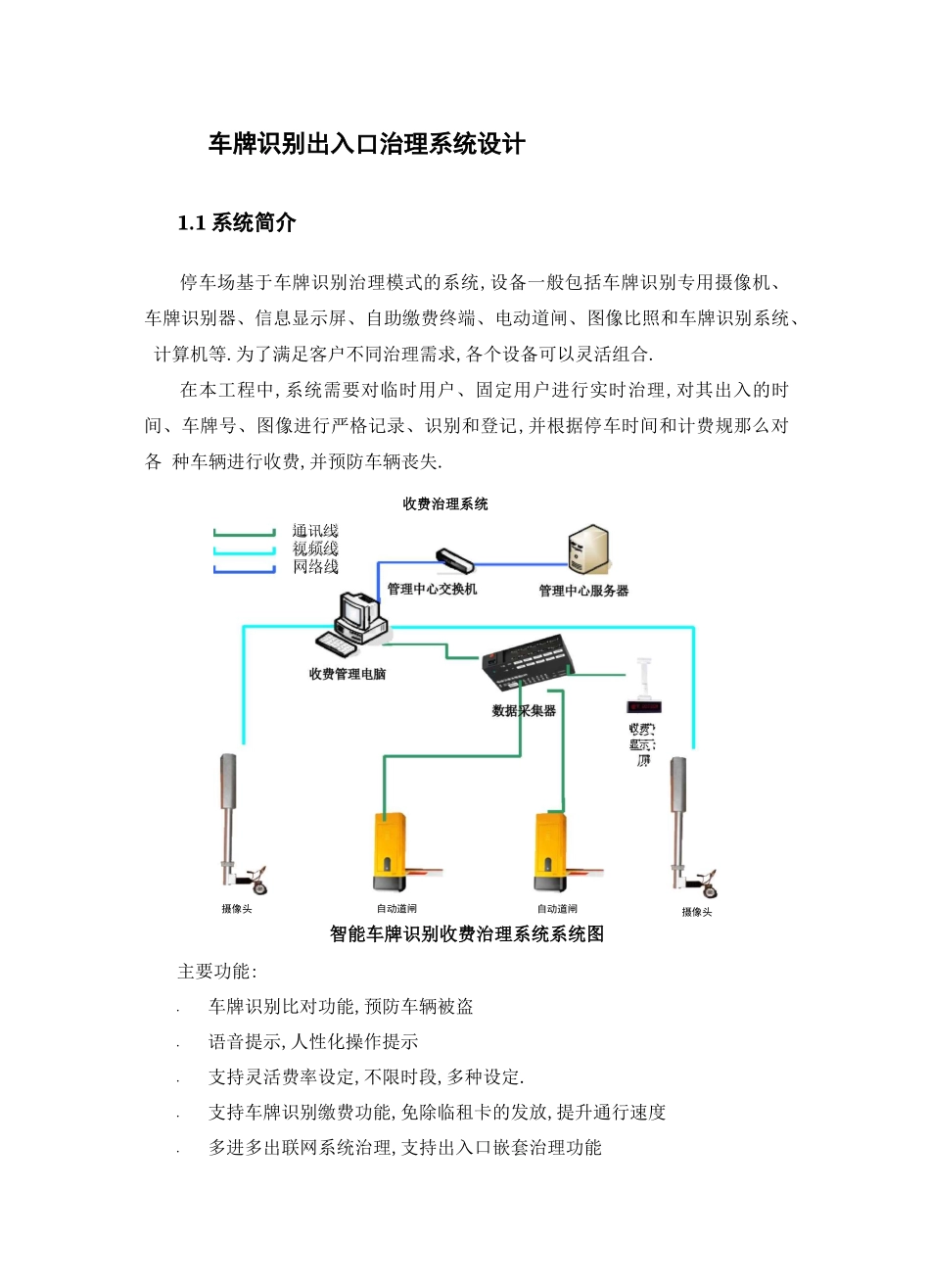 车牌识别系统说明_第1页