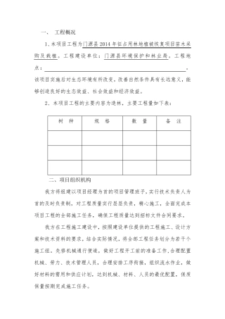 造林工程施工方案