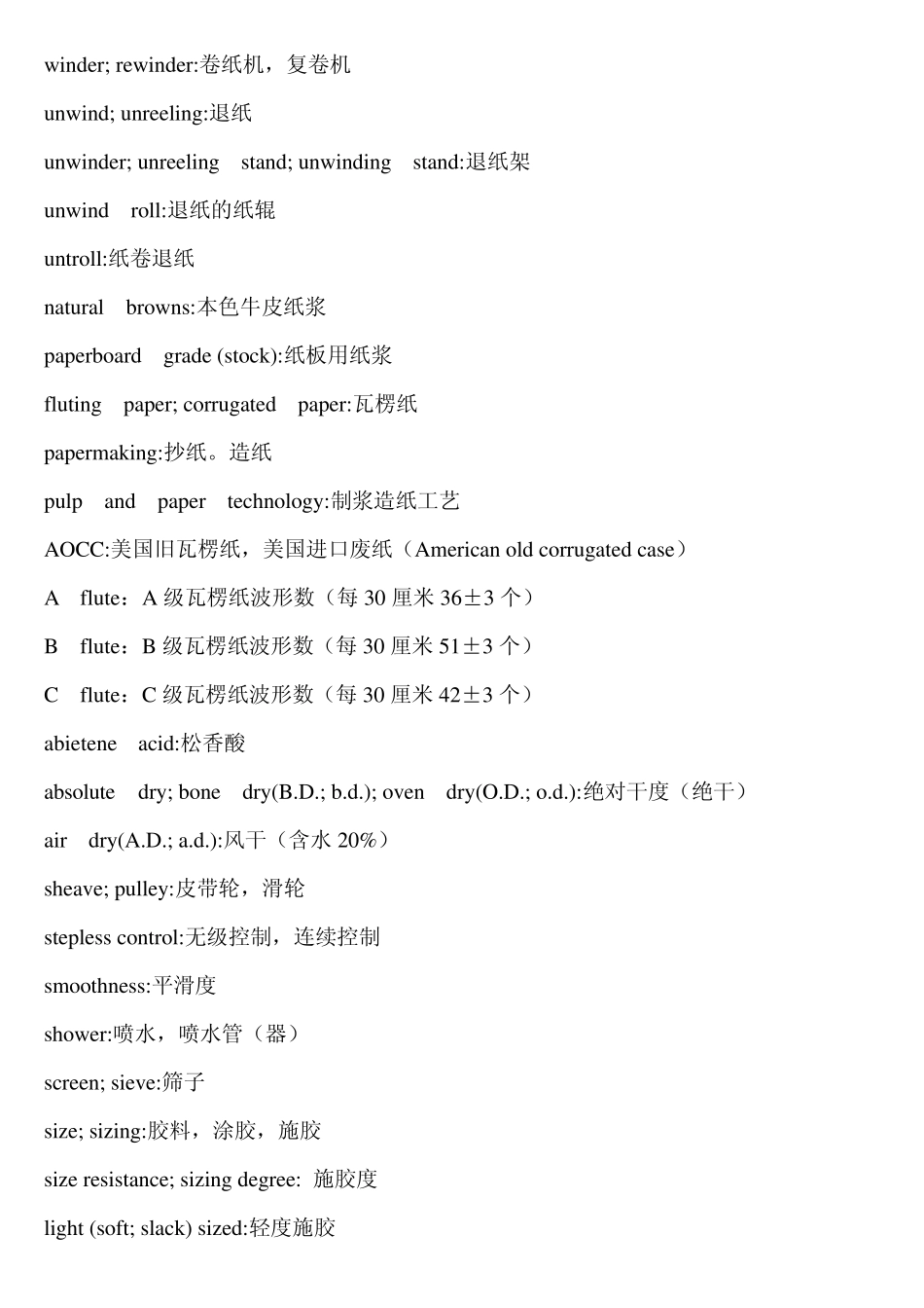 造纸专业英语_第2页