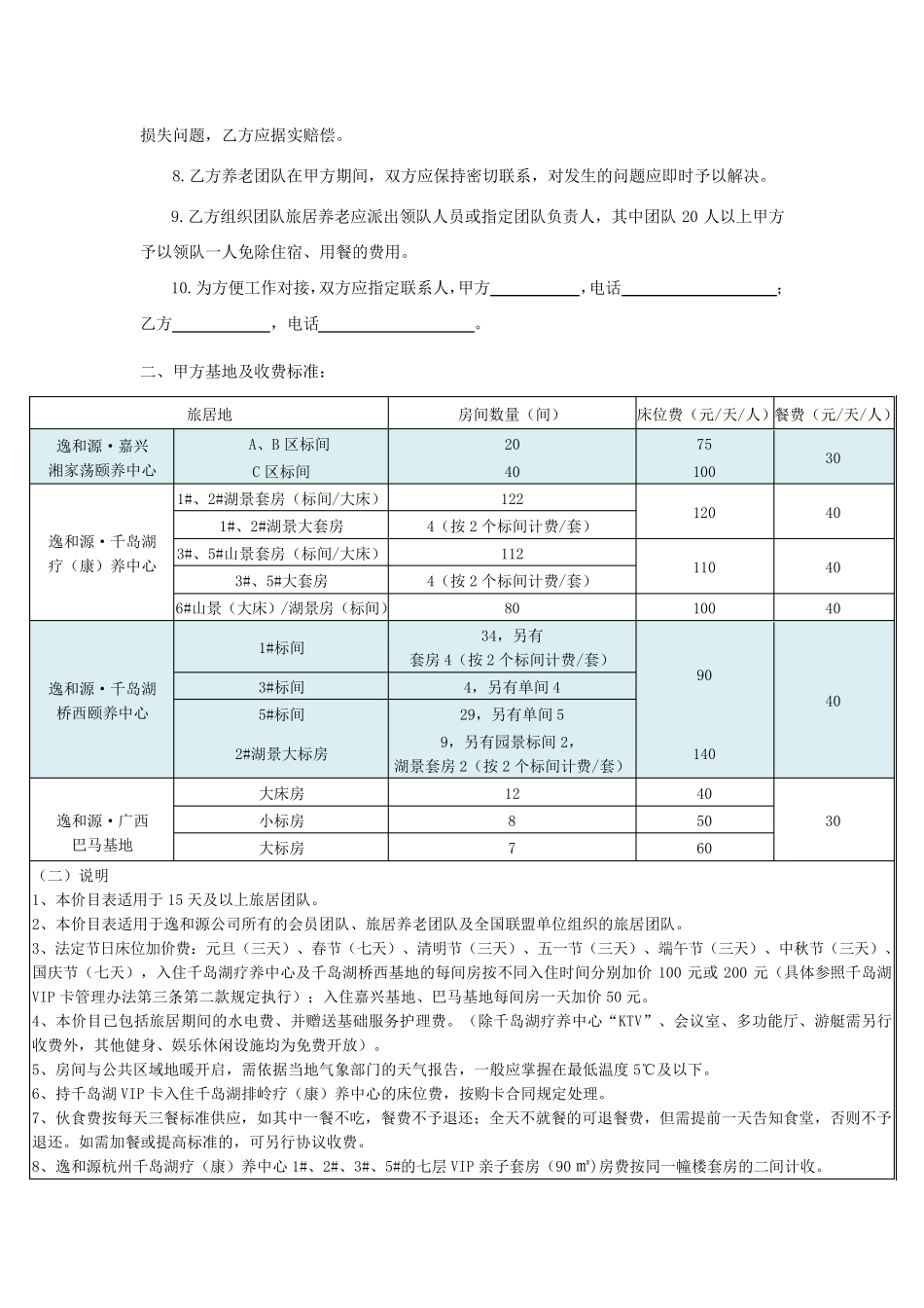 逸和源旅居养老合作协议_第2页