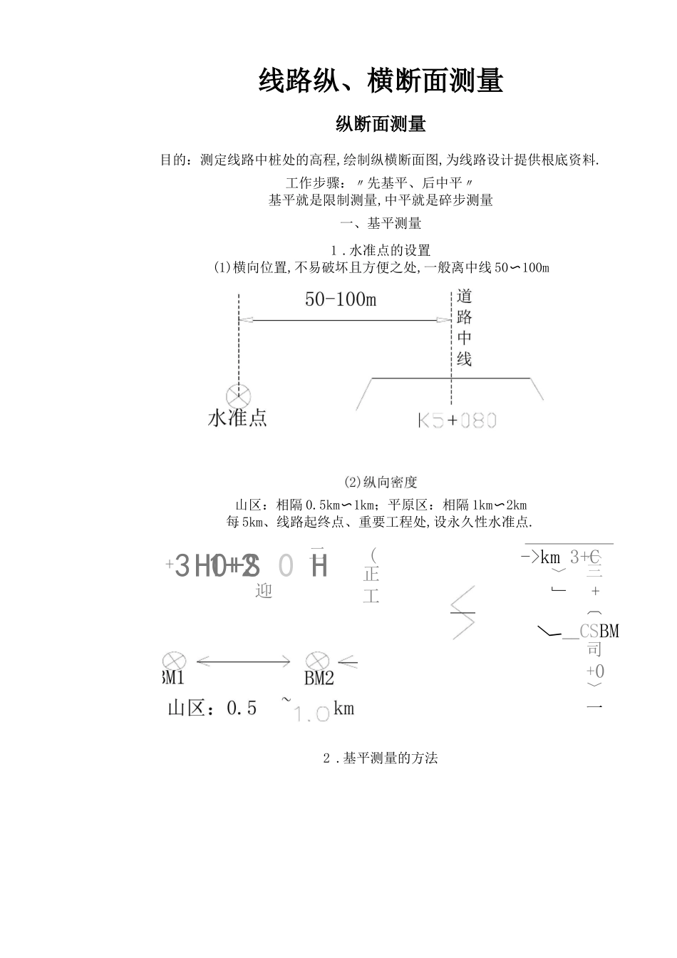 道路纵横断面的实测方法_第1页